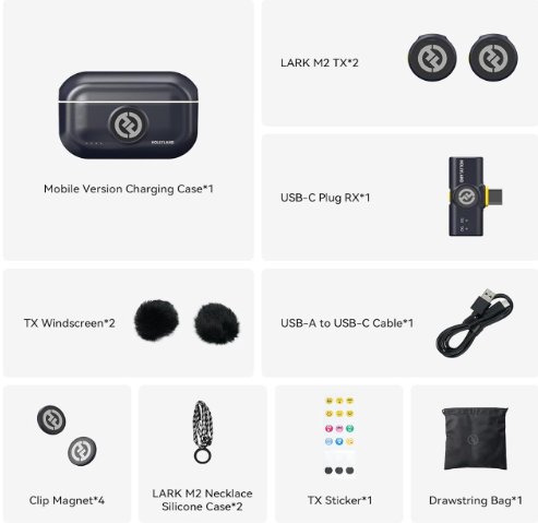 Hollyland Lark M2 box contents