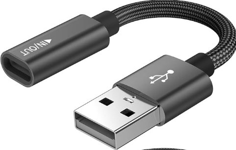 USB-C to USB adapter (style may vary)